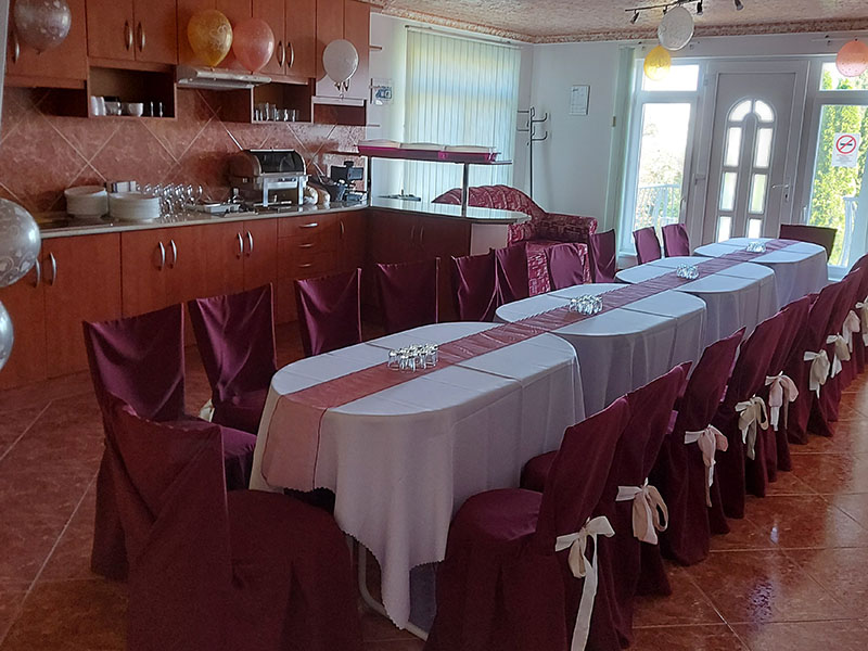 Rendezvényterem bárpulttal
